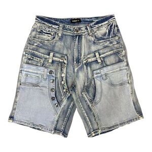 Sz 42 Blue waistband Denim Men Shorts